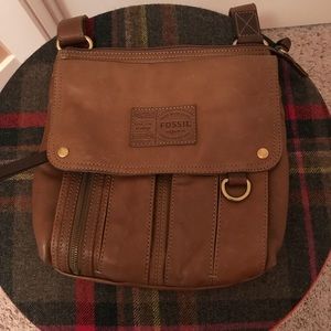 Fossil leather crossbody